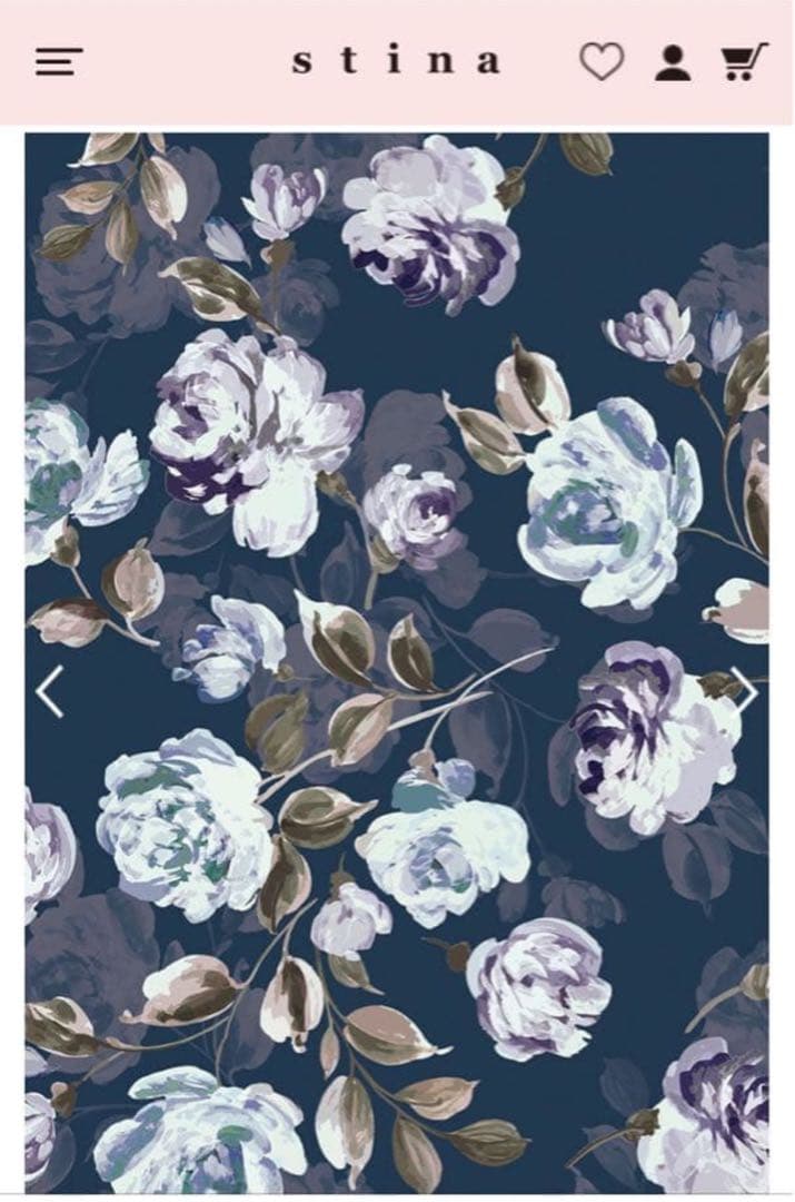 stina レオタード　type V Joy flower dark navy