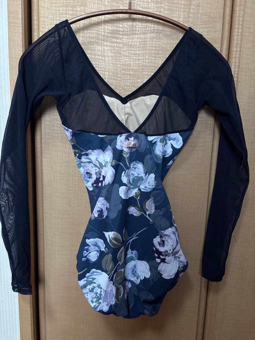 stina レオタード　type V Joy flower dark navy