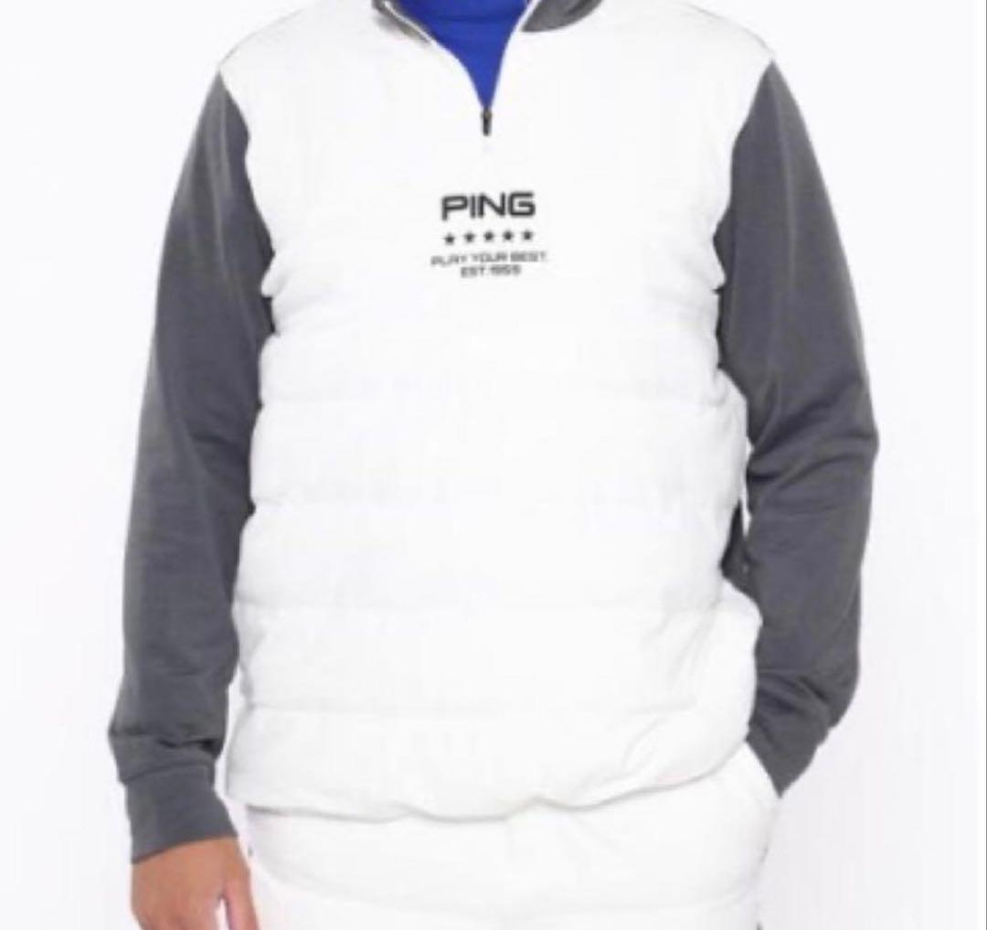 バ*ケ様 【新品】3L. PING 2024年キルティング ハーフジップシャツ