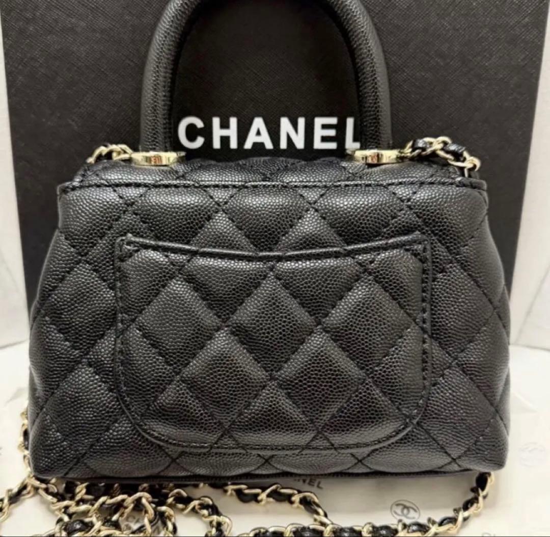CHANELノベルティ ハンドバッグ チェーンショルダー付 2WAY仕様