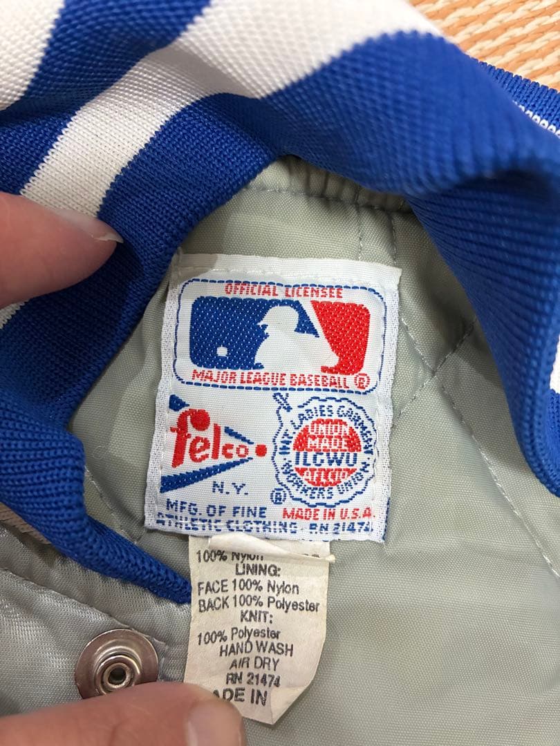 Dodgers シルバージャケット MLB公式　サイズM 90年代