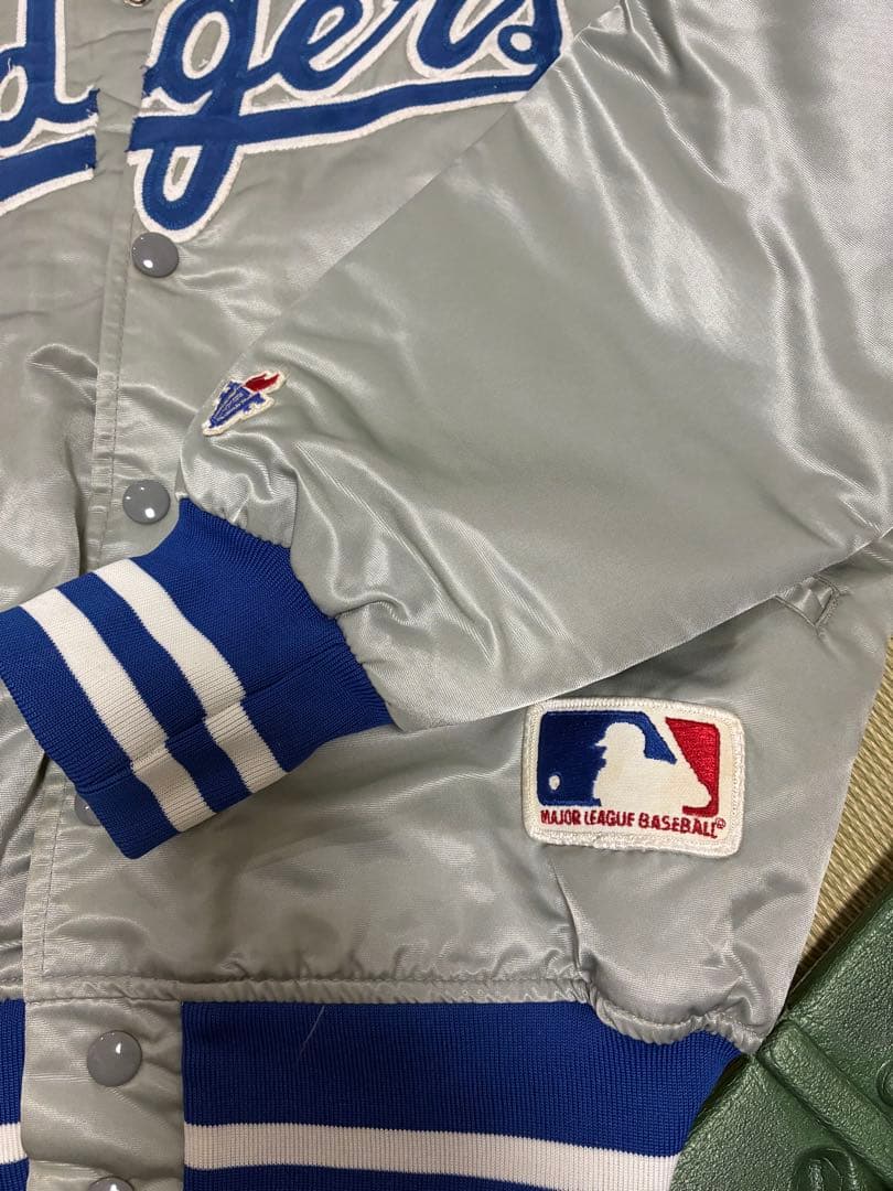 Dodgers シルバージャケット MLB公式　サイズM 90年代