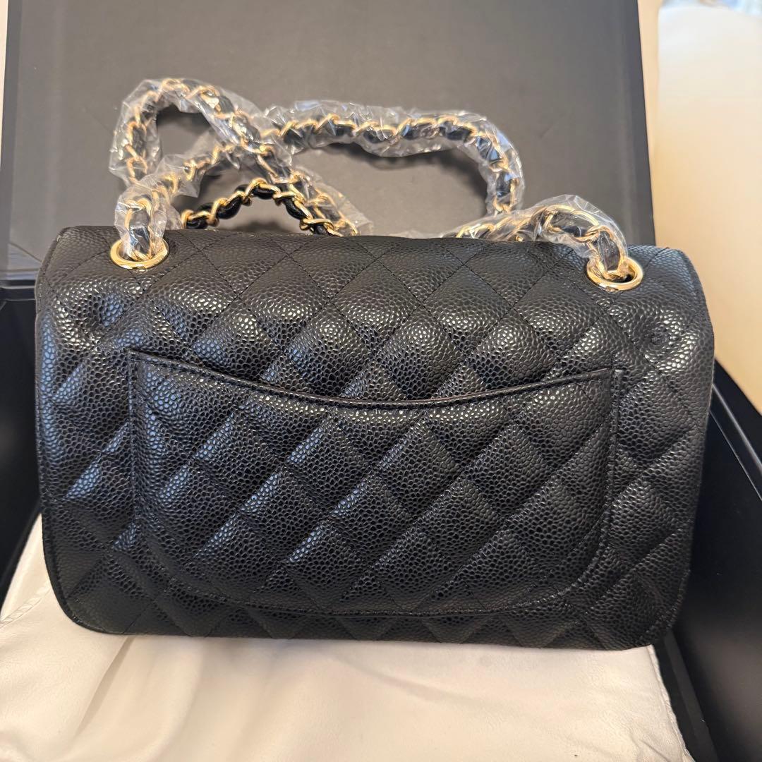 CHANEL ノベルティマトラッセ 25 キャビアスキン　バッグ