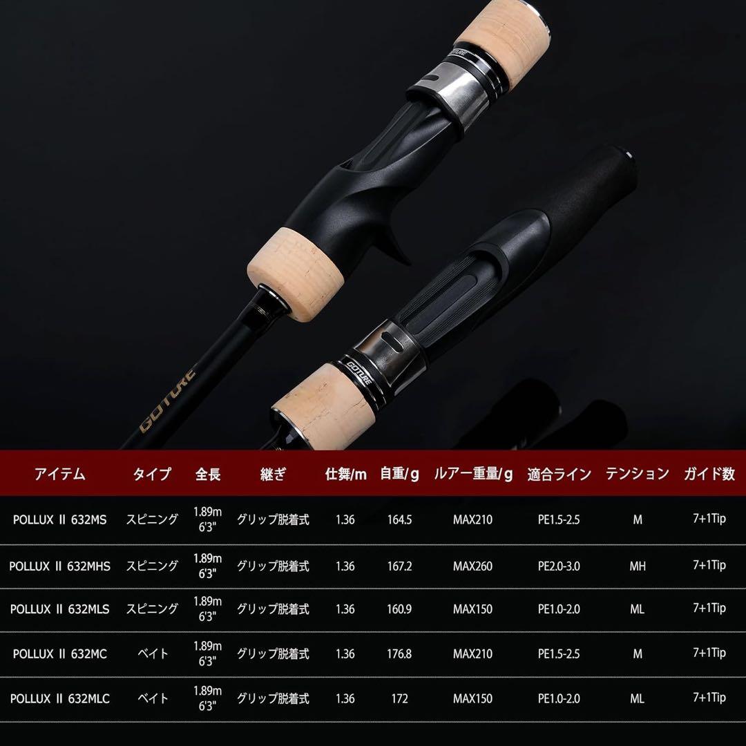 新品・未使用】Goture POLLUX II 632MC ベイトスロージギング