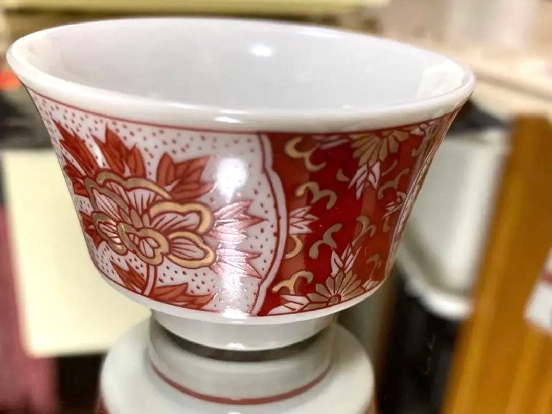 九谷焼　伝統美術工芸品　　　　　　　　　　　　　　時代組盃　3客　豆皿　３枚