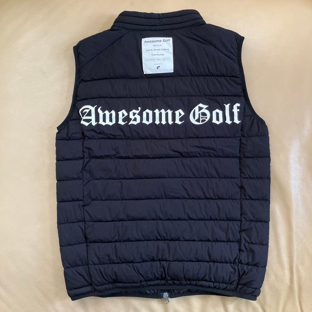 【未着用】 Awesome Golf メンズ キルティング ベスト タグ付き S