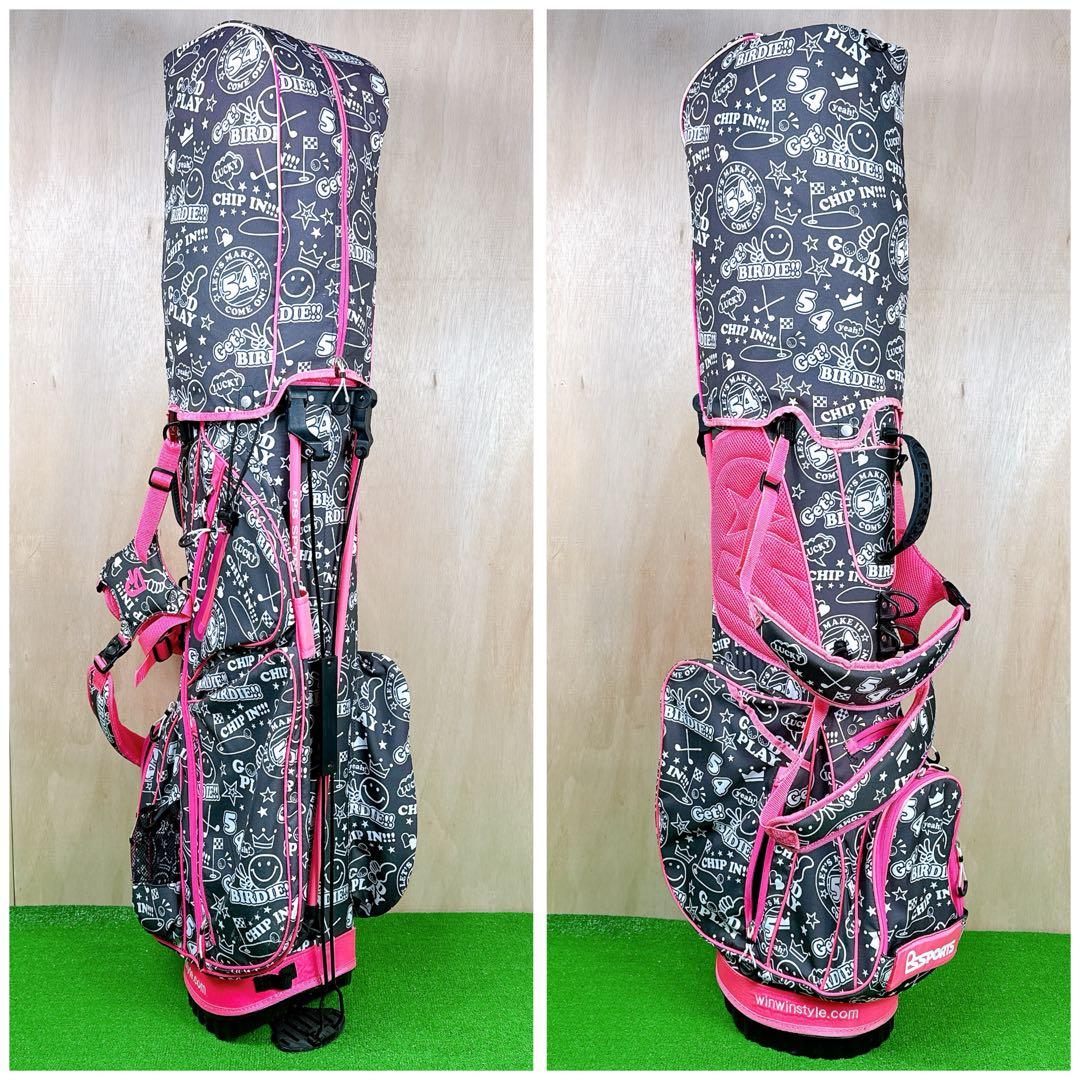 【良品】 WINWIN STYLE キャディバッグ スタンド式 2.0kg 9型