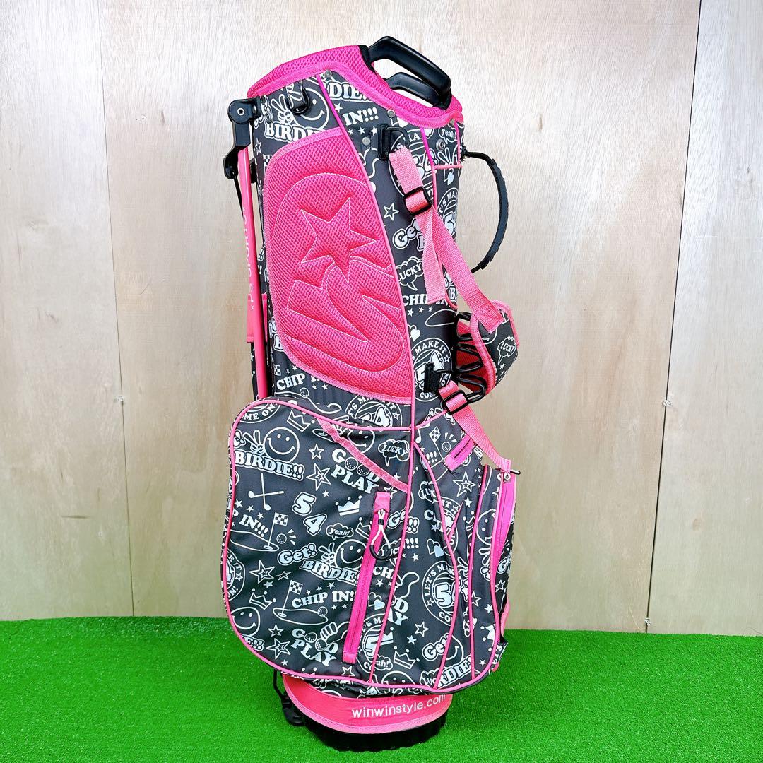 【良品】 WINWIN STYLE キャディバッグ スタンド式 2.0kg 9型