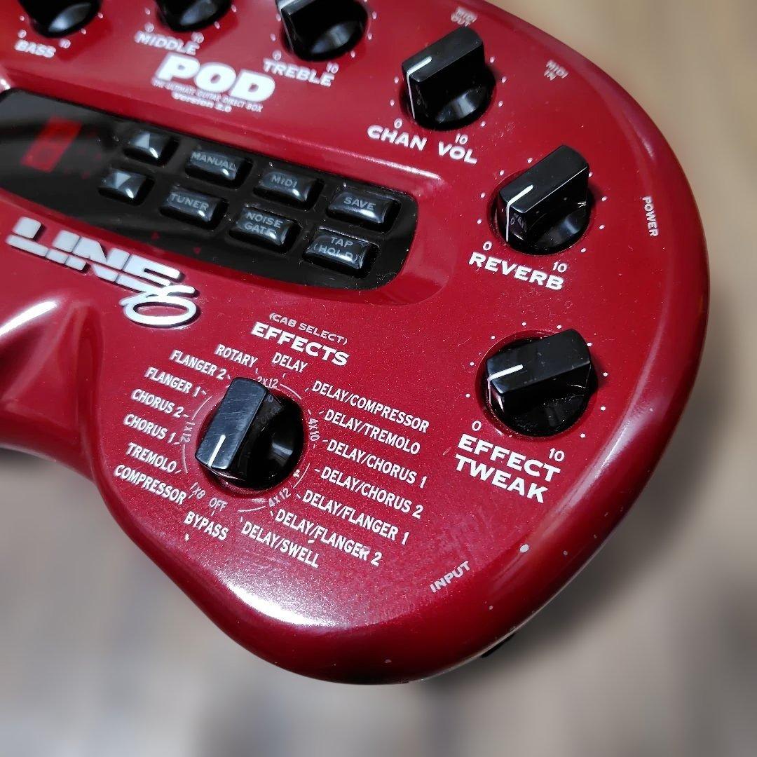LINE 6 POD 2.0 ギター アンプシミュレーター フットスイッチ付き