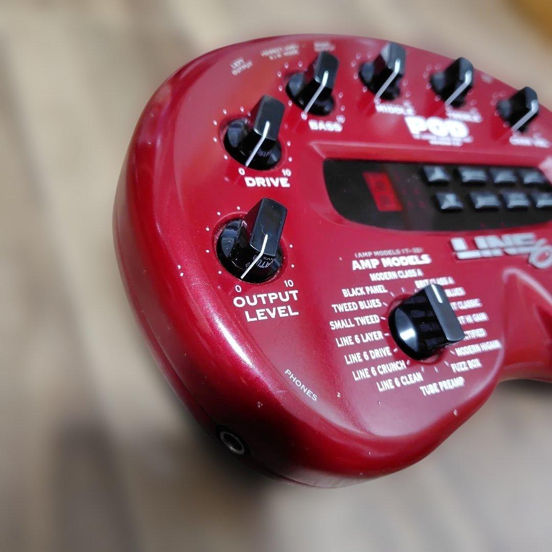 LINE 6 POD 2.0 ギター アンプシミュレーター フットスイッチ付き
