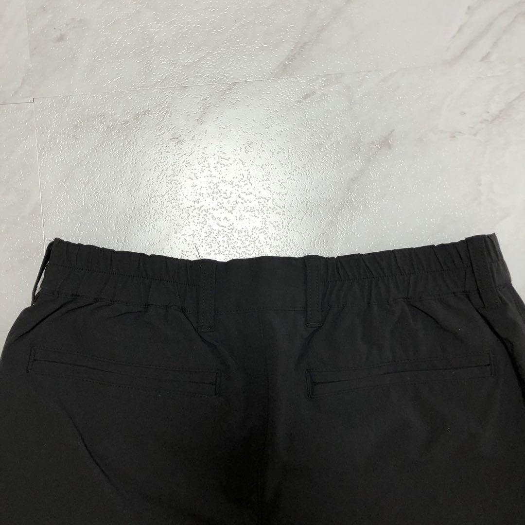 【美品】SLDO. ショートパンツ 速乾 ストレッチ ロゴ ブラック ゴルフ M