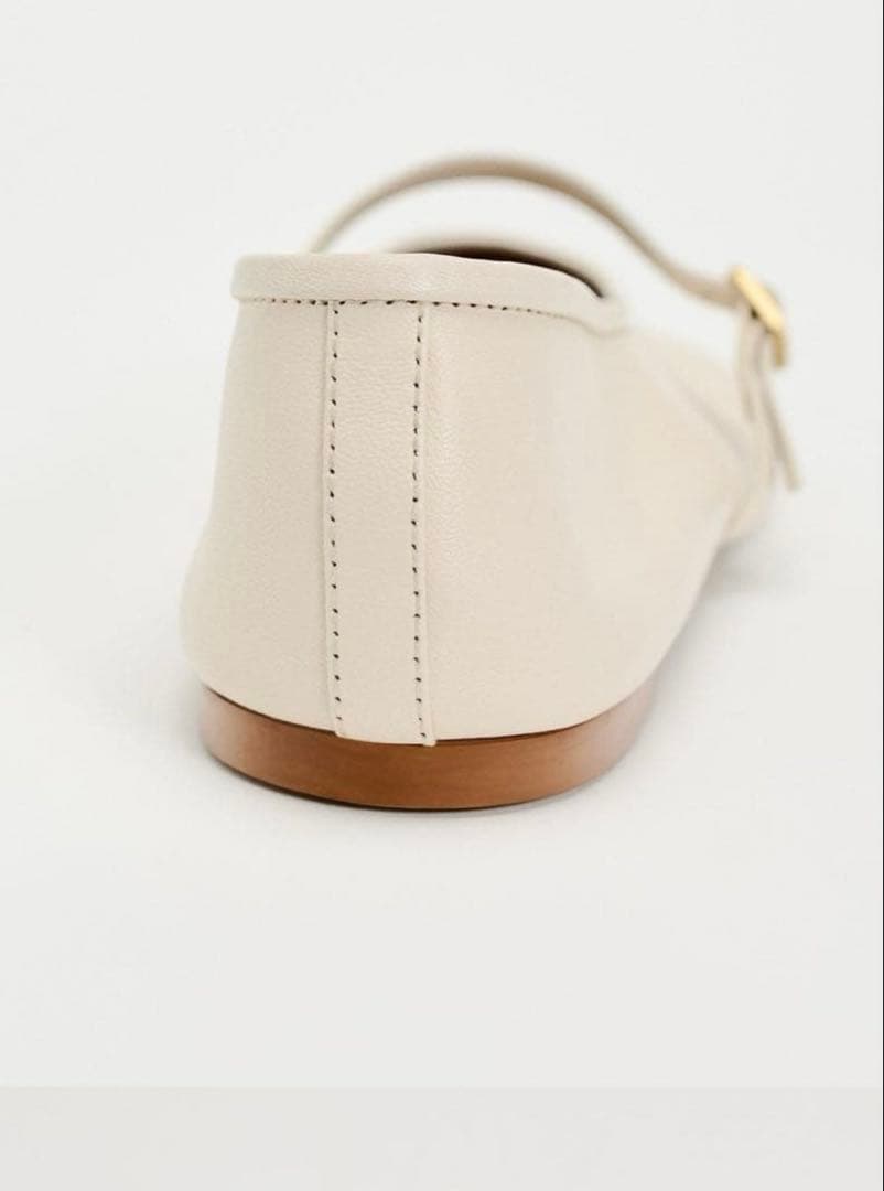 美品　zara リアルレザーメリージェーンシューズ