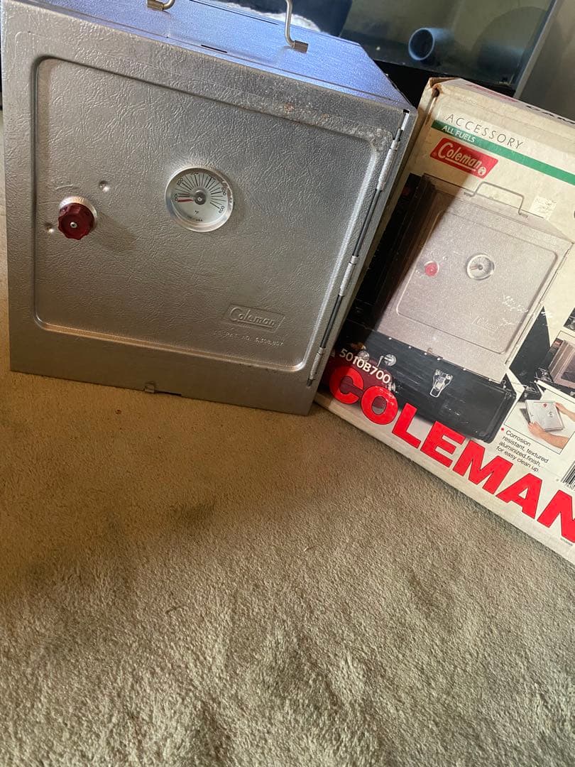 レアなコールマン キャンプストーブオーブン 未使用品