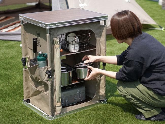 DOD マルチキッチンテーブル タン TB1-38-TN ディーオーディー
