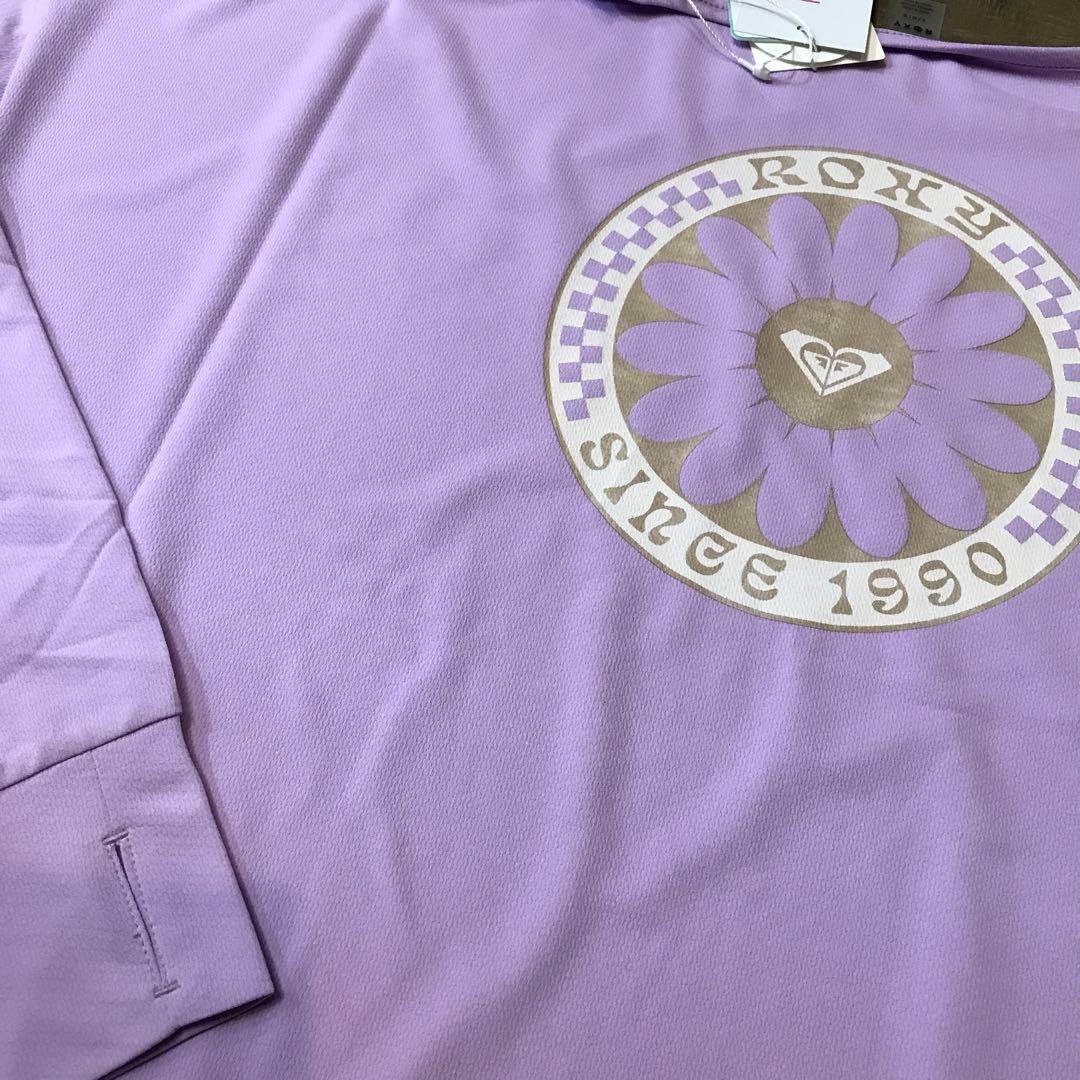 ラッシュガードROXY ラベンダー 長袖トップス