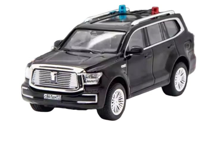 大統領専用車 アウルス セナート タンク500 ダイキャスト ミニカー 警護車