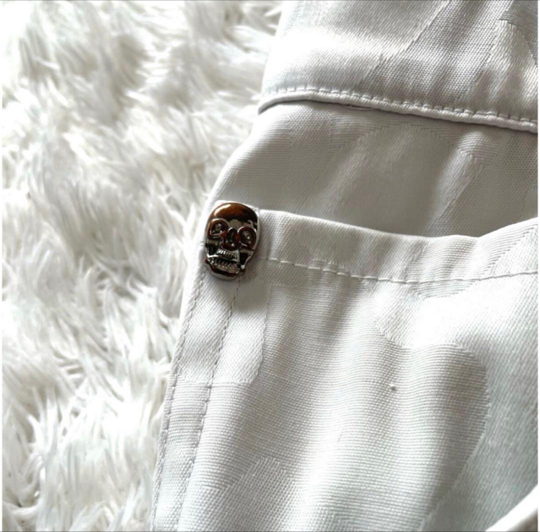極美品 MARK&LONA ホワイト 春夏秋 メンズ 46サイズ