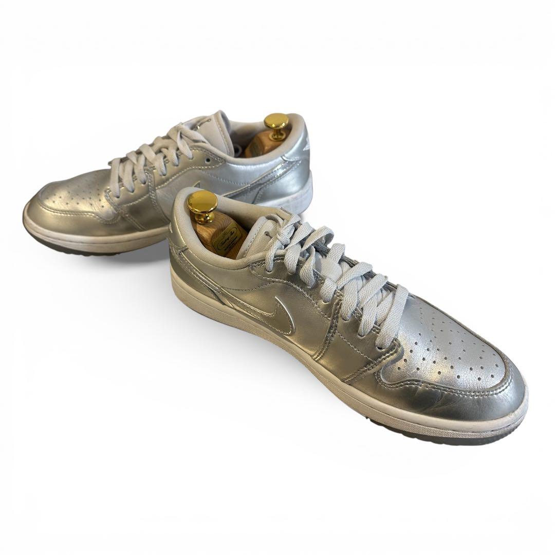 シューズ(男性用) Nike AirJordan 1Low Golf llic Silver