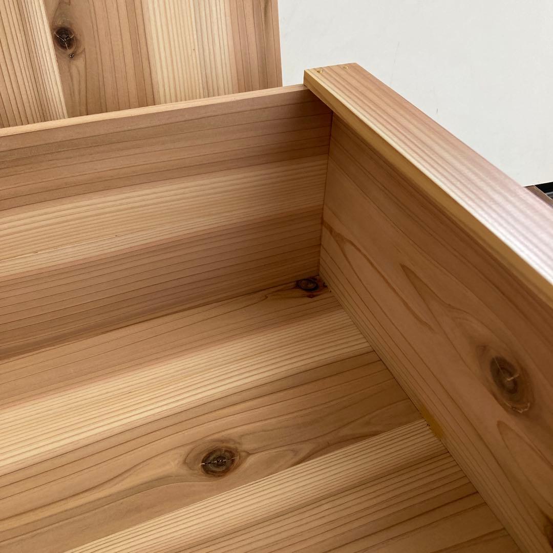 木製収納ボックス 蓋付き 大工道具箱　収納箱　木箱　ツールBOX ハンドメイド