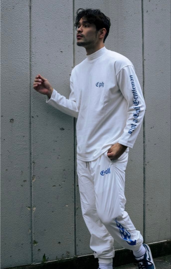 メンズウェア Captains Helm Golf Long.S Mock Neck Tee