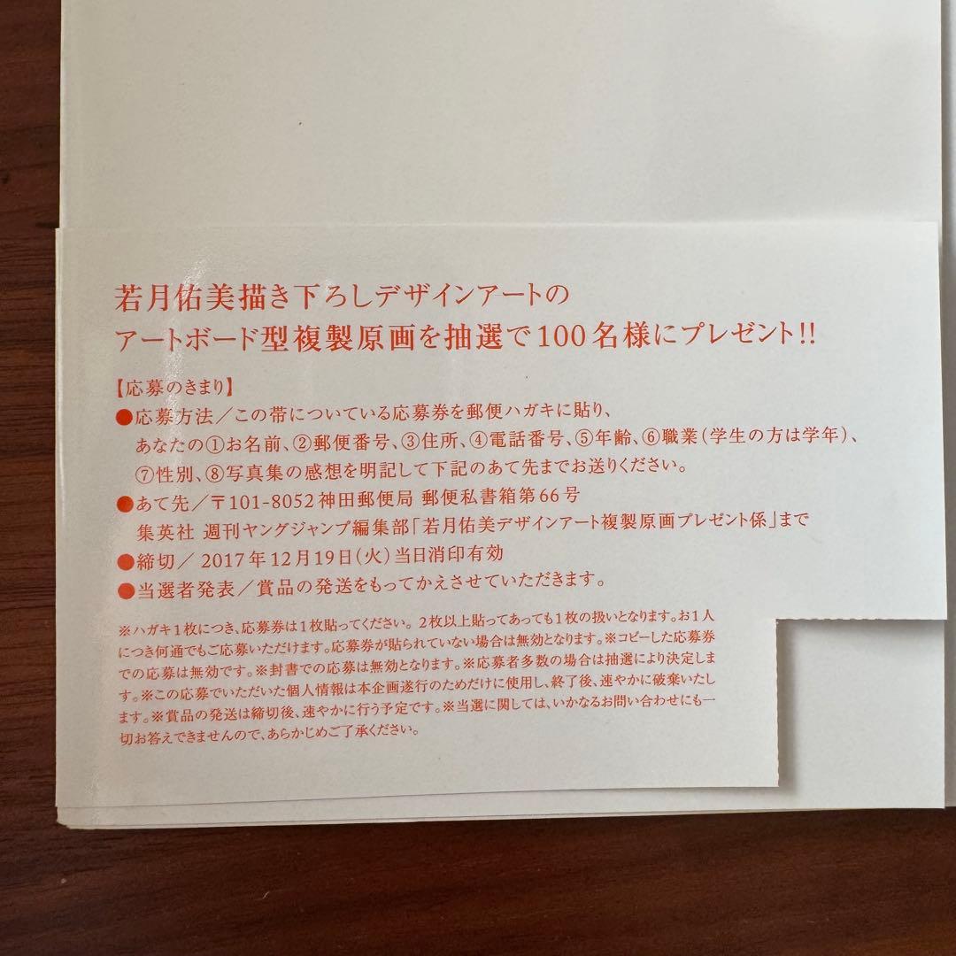 【当選品/100枚限定】若月佑美 写真集『パレット』 複製原画 アートボード