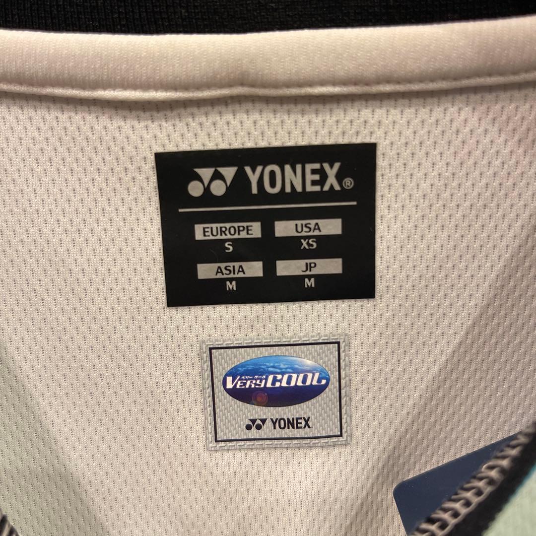 YONEX バドミントンシャツ JP M ホワイト/グリーン新品タグ付き廃盤商品
