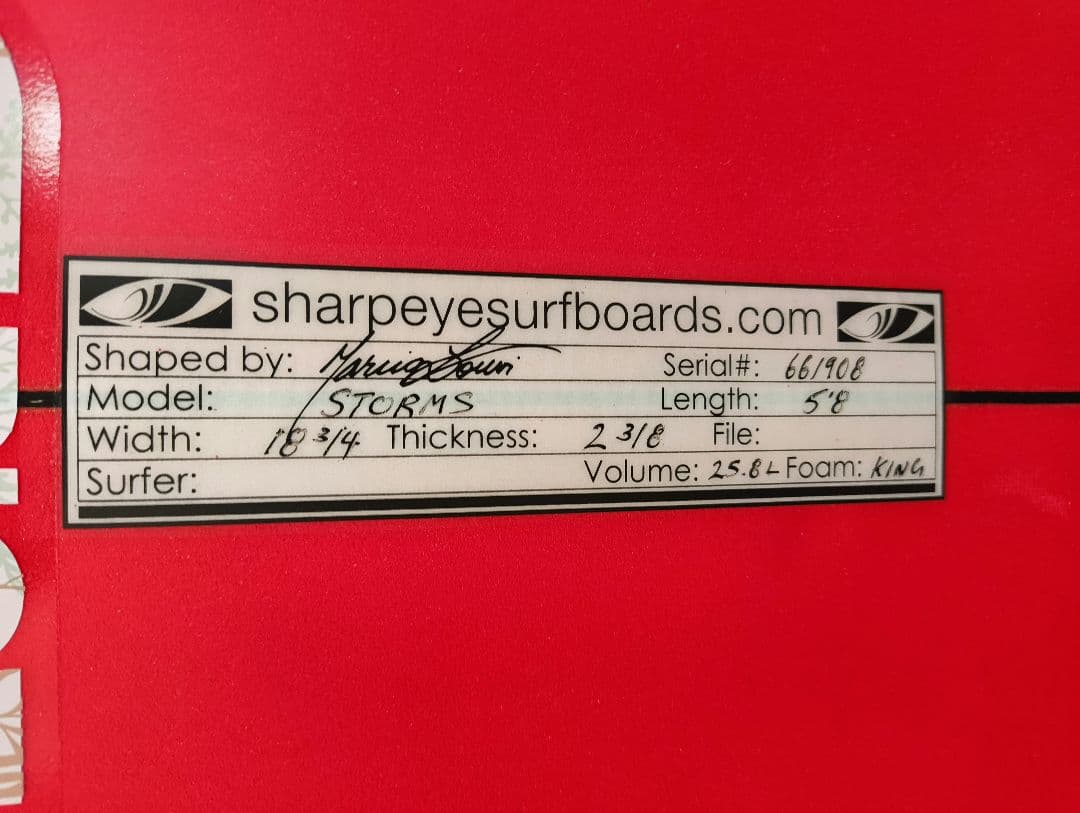 Sharpeye Storms シャープアイ ストームズ 5'8
