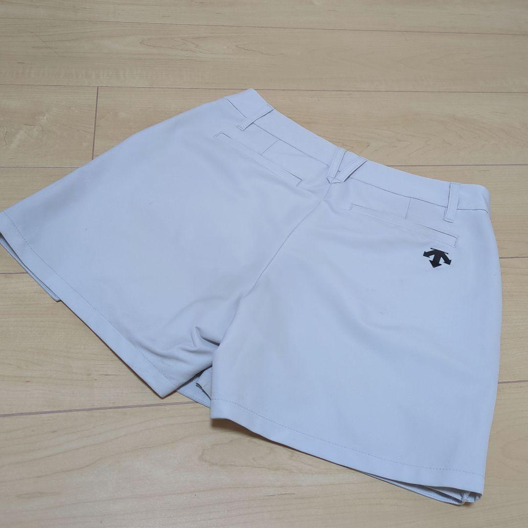 ★美品★DESCENTE　GOLF　サイドスリット速乾ラップキュロット　L