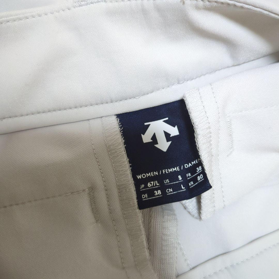 ★美品★DESCENTE　GOLF　サイドスリット速乾ラップキュロット　L