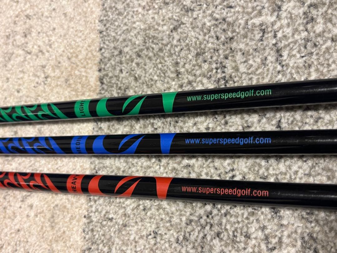SuperSpeed Golf トレーニングクラブ 3本セット メンズ