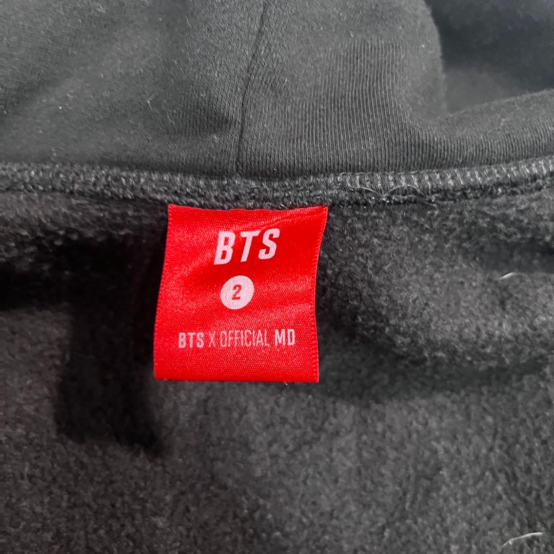 BTS LOVE YOURSELF ブラック　フード　ジップアップ　パーカー