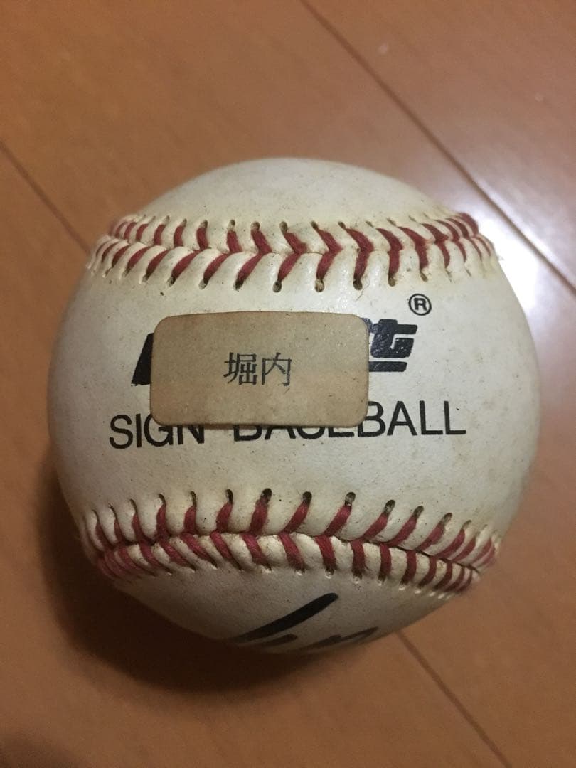 直筆サインボール 巨人 堀内ピッチングコーチ