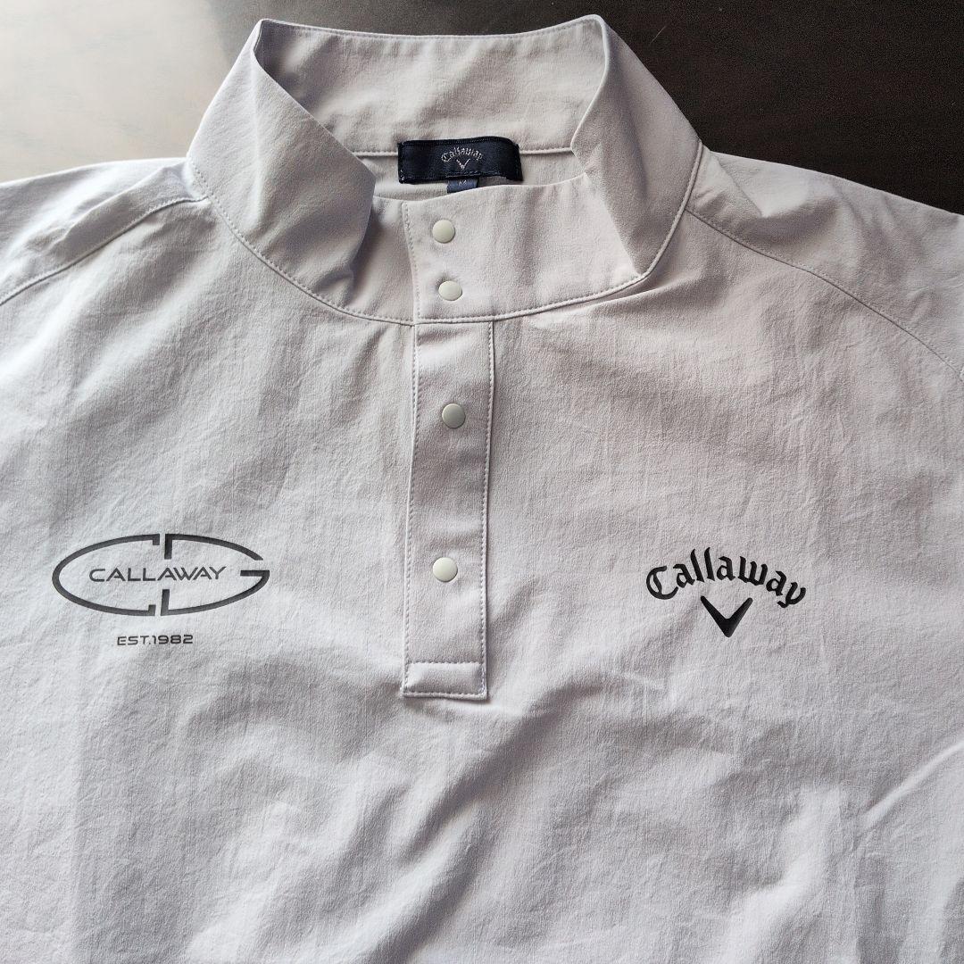 【未使用】Callaway 　ホワイトグレー　プルオーバーシャツ　М