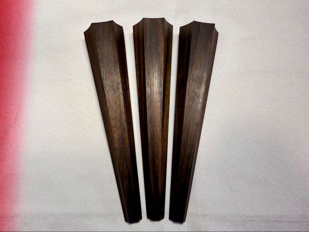 【逸品】津軽三味線 糸巻き 縞黒檀 無垢一本造 宇柄 八分八厘 極太 特注 糸巻