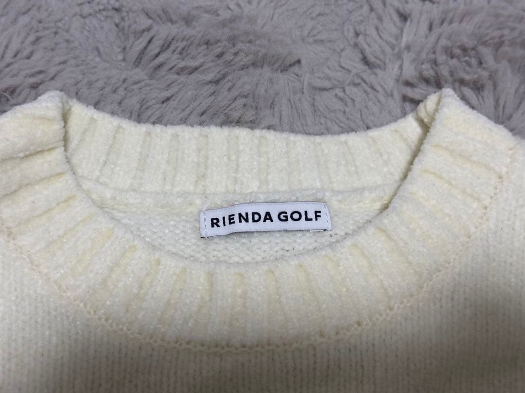 RIENDA GOLF ニット ホワイト Sサイズ