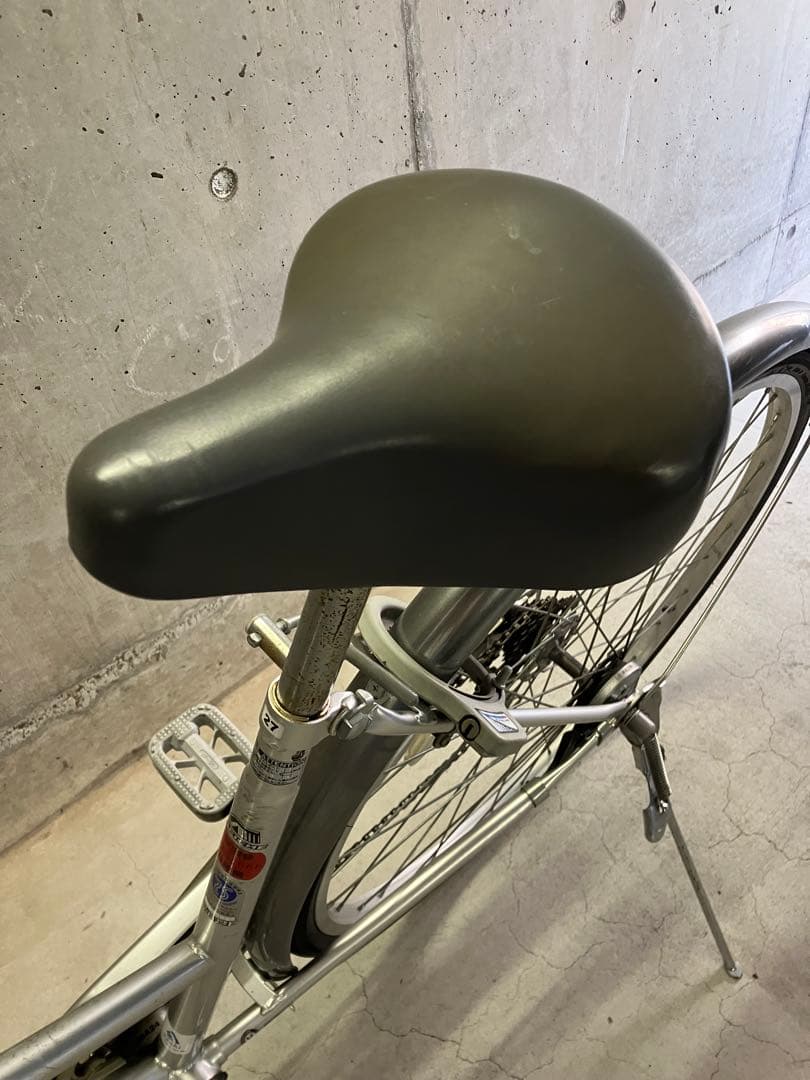 27インチ自転車シルバー明石市大蔵谷駅朝霧駅引き渡し