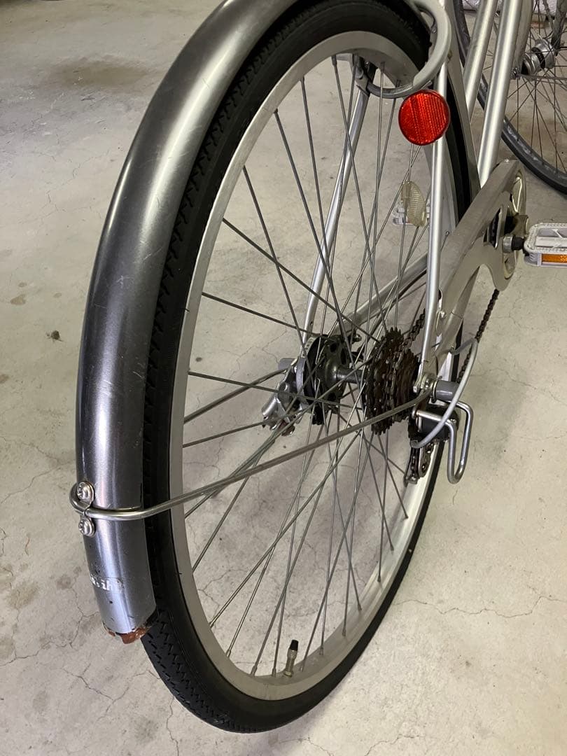 27インチ自転車シルバー明石市大蔵谷駅朝霧駅引き渡し