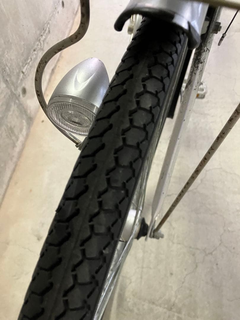 27インチ自転車シルバー明石市大蔵谷駅朝霧駅引き渡し