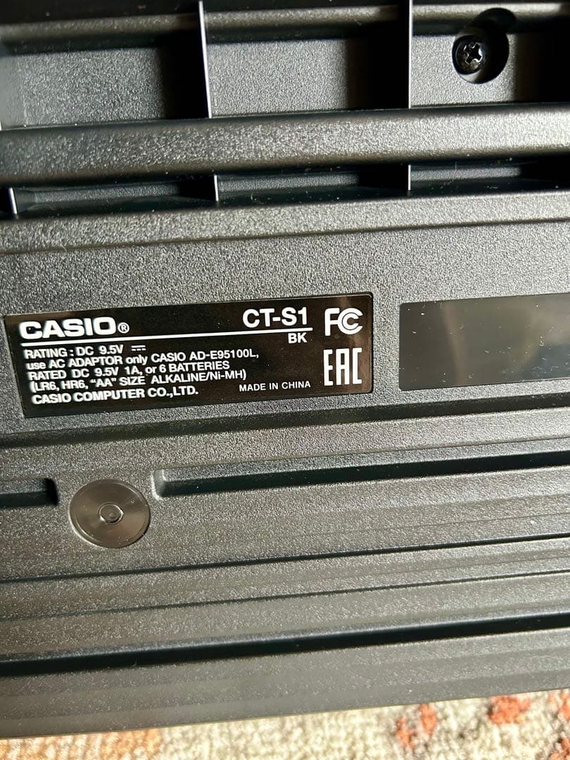 CASIO CT-S1 61鍵 ブラック 電子ピアノ