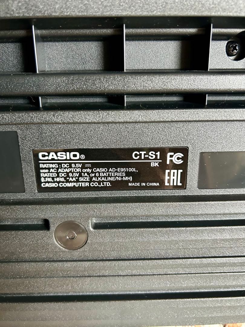 CASIO CT-S1 61鍵 ブラック 電子ピアノ