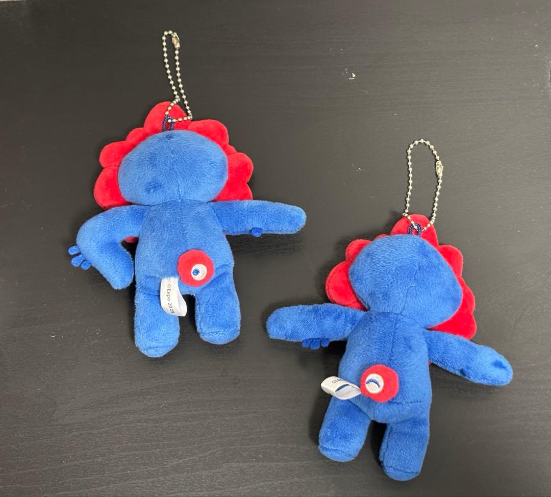 美品 ミャクミャク ペア マグネット マスコット キーホルダー