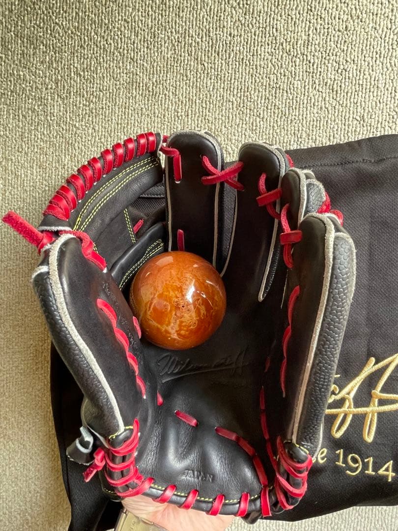 Wilson 87型 軟式グローブ バンスポ型付け済み　レベル交換