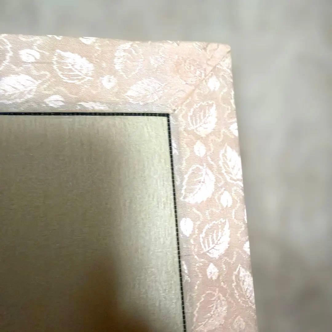 【最高級】朝鮮刺繍 絹糸 手刺繍「梅に小鳥」大成（テソン）銘入り 伝統工芸品