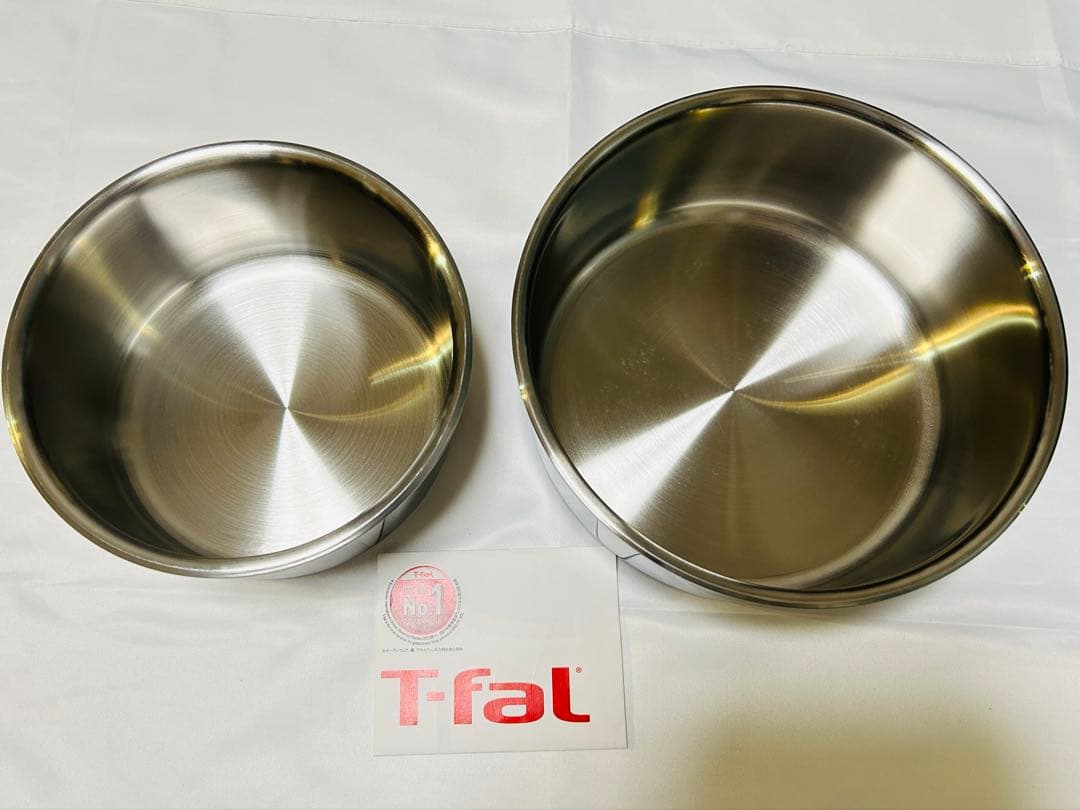 【年末迅速発送】新品　ティファール　ソースパン　ステンレス最高級IH 2点