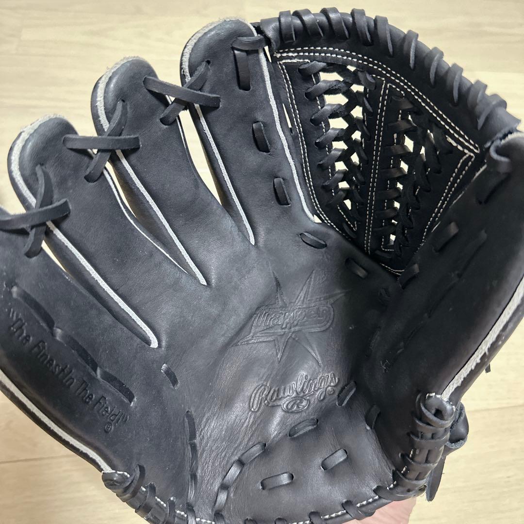 【美品】Rawlingsローリングス 左投げ用グローブオールラウンド用　デカロゴ
