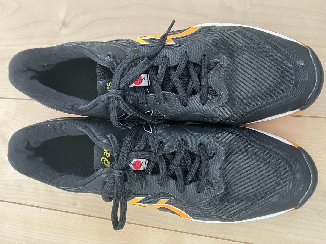 ASICS バレーボールシューズ 30cm ブラック/オレンジ