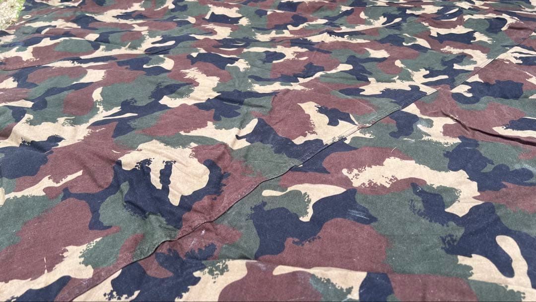 ハンガリー軍 M90 ウッドランドカモ 軍幕 テントシート［２枚］