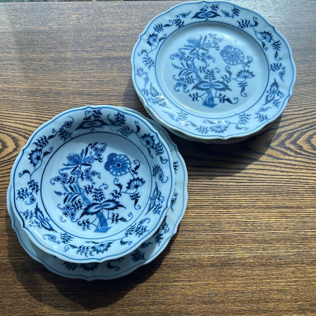 Blue Danubeプレート4枚　スープ皿1枚　ヴィンテージ　生産終了品