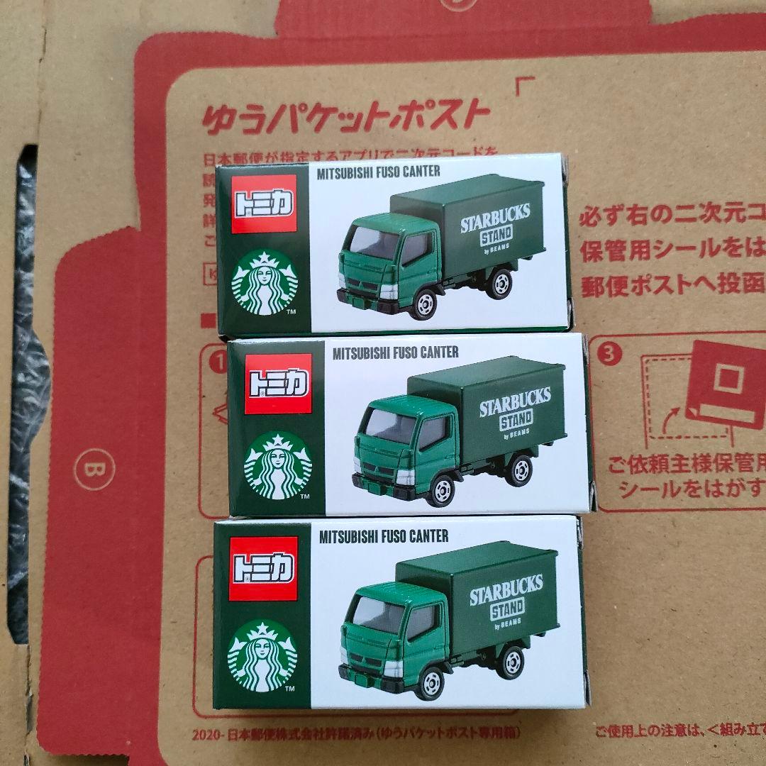 トミカ　STARBUCKS STAND by BEAMS　三菱ふそう　キャンター