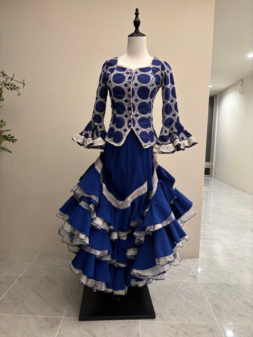 フラメンコ衣装　ソニアジョーンズ　ブルー　セパレート
